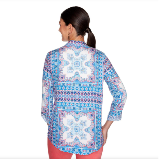 BUTTON-DOWN BLOUSE WITH LONG SLEEVES CAPRIMU RUBY RD