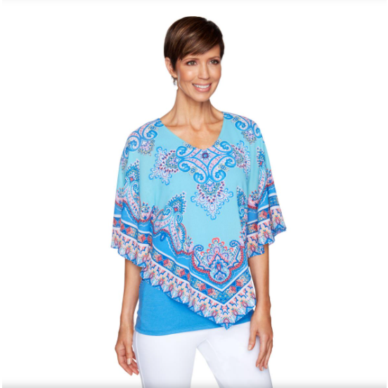 BLUSA MANGA LARGA TURMULTICOLOR X RUBY RD