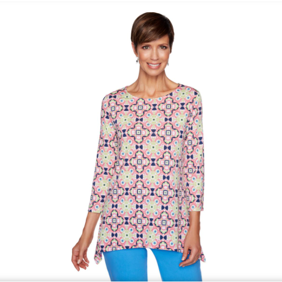 BLUSAS ROSADAS Y AZULES CON DISEÑO X RUBY RD