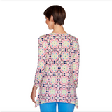 BLUSAS ROSADAS Y AZULES CON DISEÑO X RUBY RD