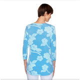 BLUSAS ELEGANTES CON ESTAMPADO DE FLORES Y MANGAS LARGAS RUBY RD