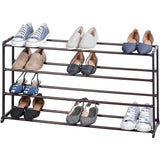 NON-SLIP SHOE RACK BRONZE 20 PAIR