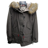 Chaqueta de invierno verde oliva para mujer