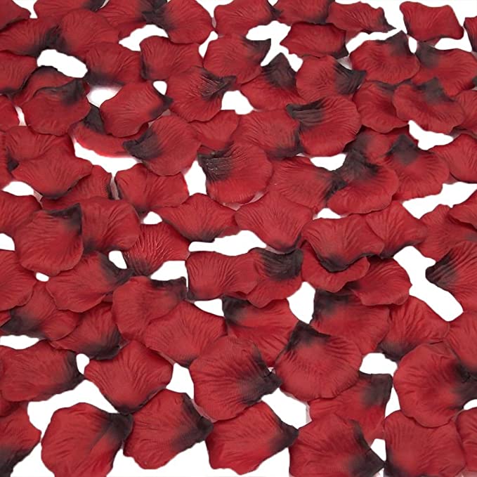 Pétalos de rosa 2000 unidades por paquete Rojo
