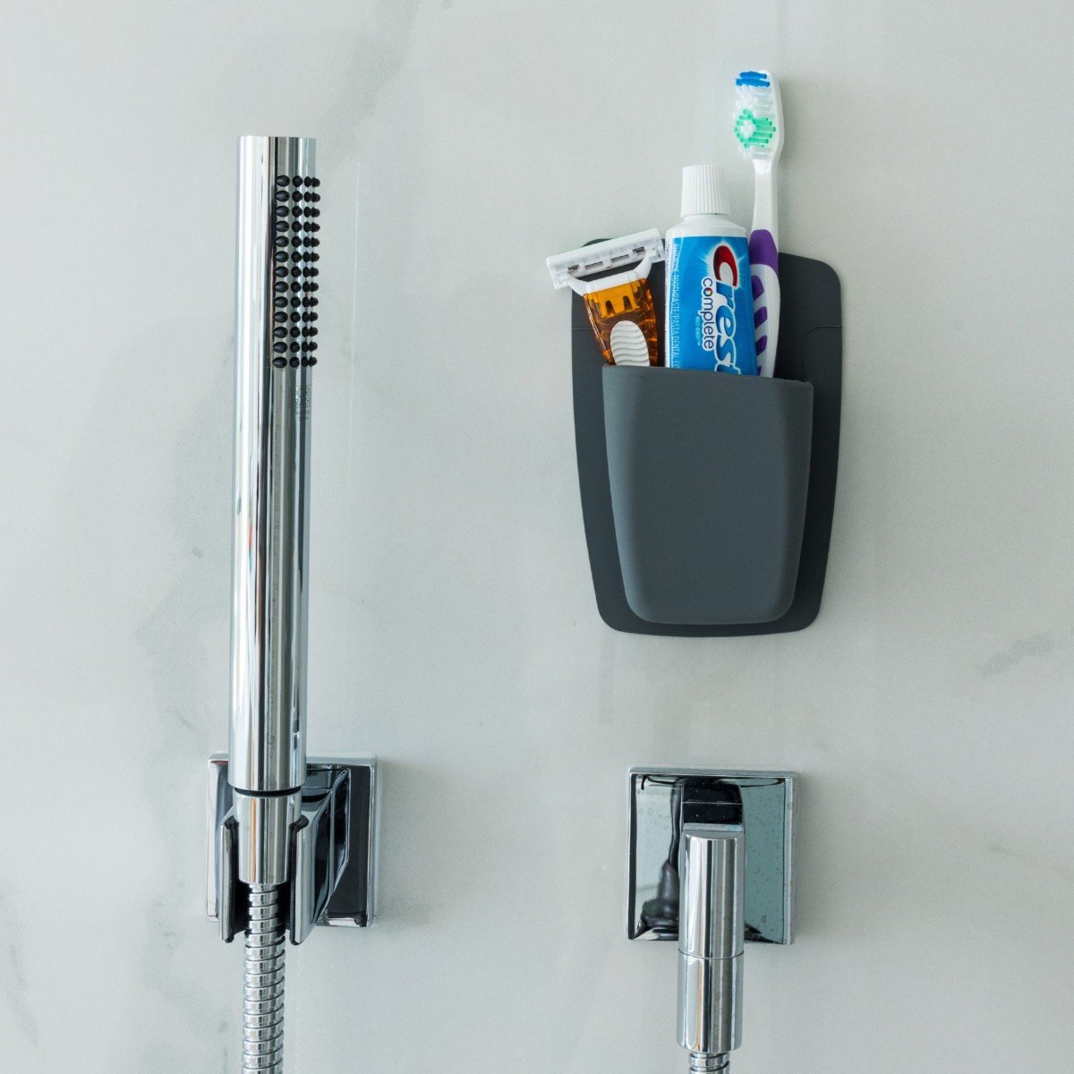 Silicone Bath Organizer Gray
