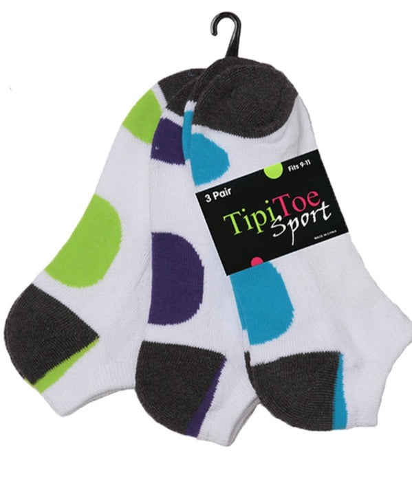 Calcetines deportivos acolchados de 3 pares para mujer