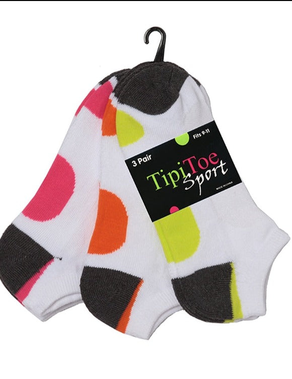 Calcetines deportivos acolchados de 3 pares para mujer