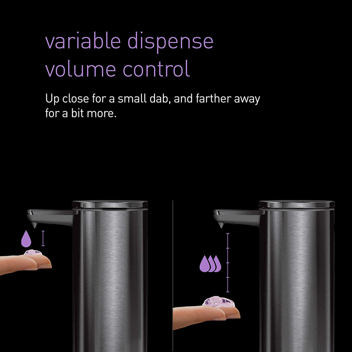 Dispensador sin contacto con sensor de acero inoxidable y latón