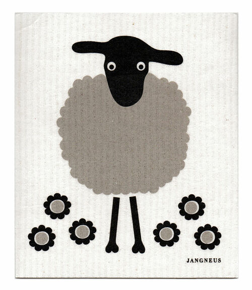 PAÑO SUECO - OVEJA - NEGRO