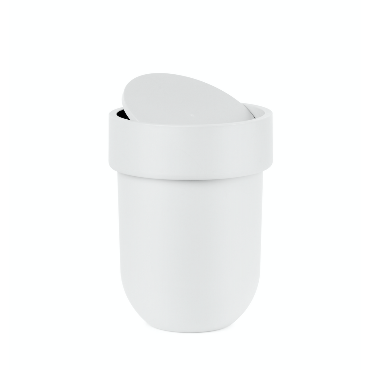 Bote de basura Touch con tapa blanca