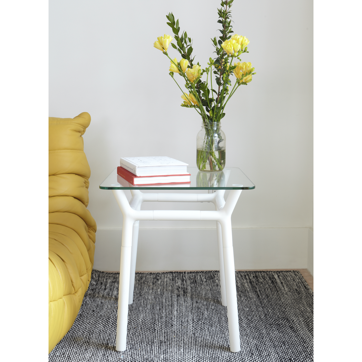 MESA AUXILIAR KONNECT BLANCA