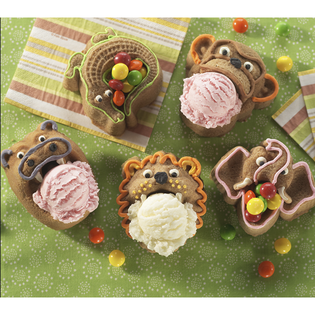 Molde para pastel y helado de Hungry Animals