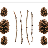 Pine Cones Paper Placemat