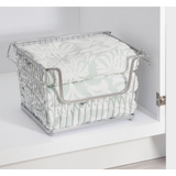 Cesto grande de baño apilable de 12.5" x 10.75" x 8.75"