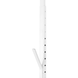 Gancho blanco ajustable para puerta (OTD) 12" x 4" x 14.5"-24.5" (altura)