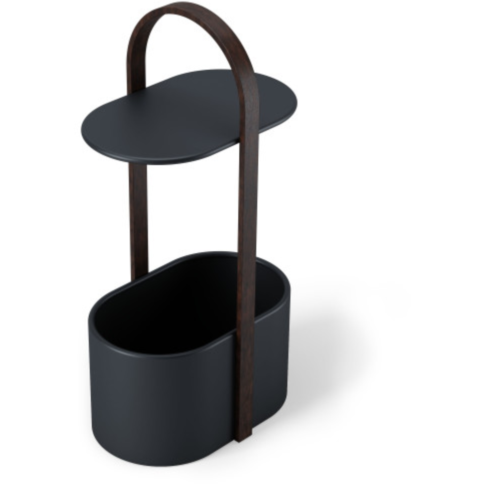 MESA DE ALMACENAMIENTO BELLWOOD NEGRA Y NOGAL