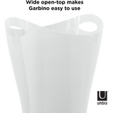Bote de Basura GARBINO 9L Blanco Metálico