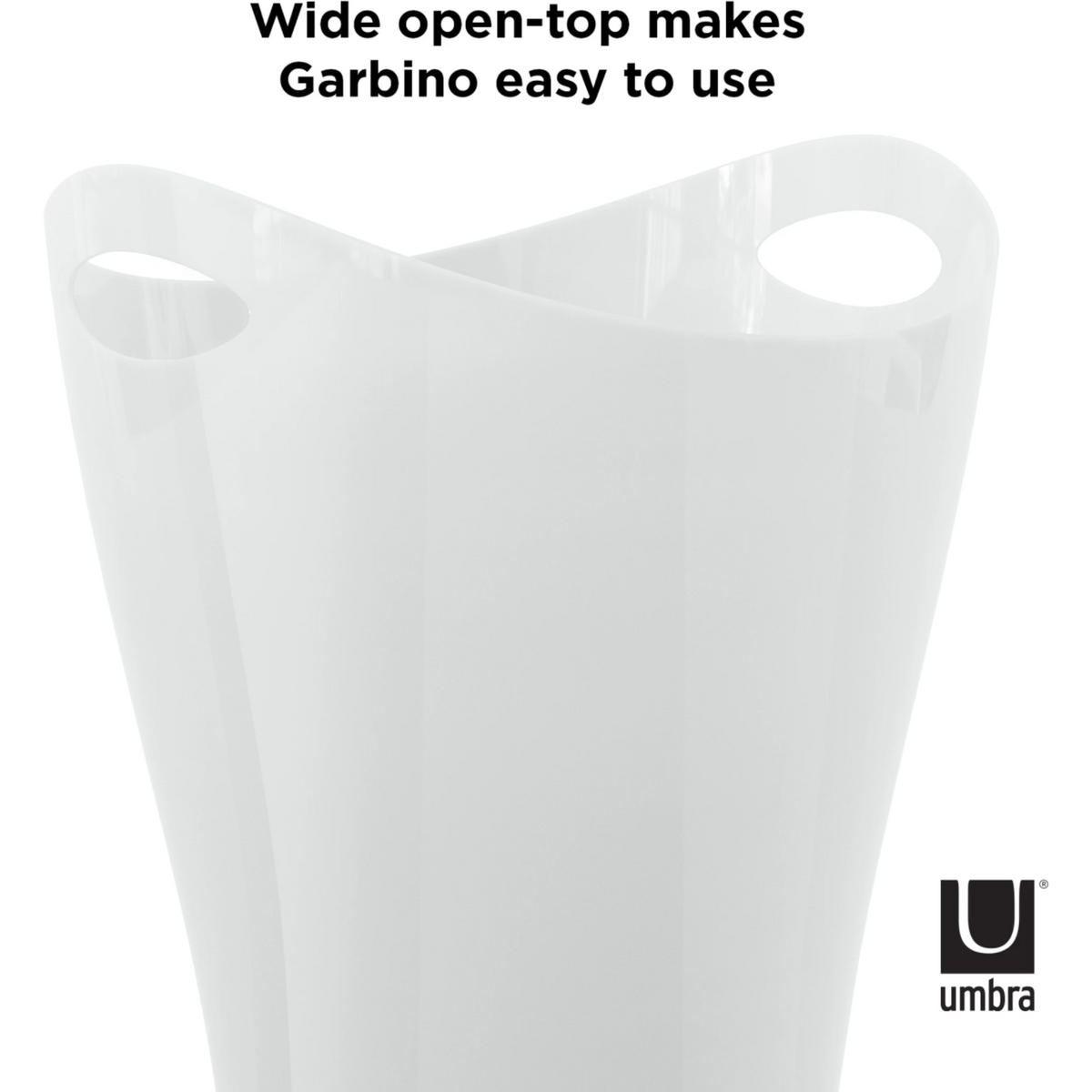 Bote de Basura GARBINO 9L Blanco Metálico