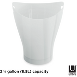 Bote de Basura GARBINO 9L Blanco Metálico