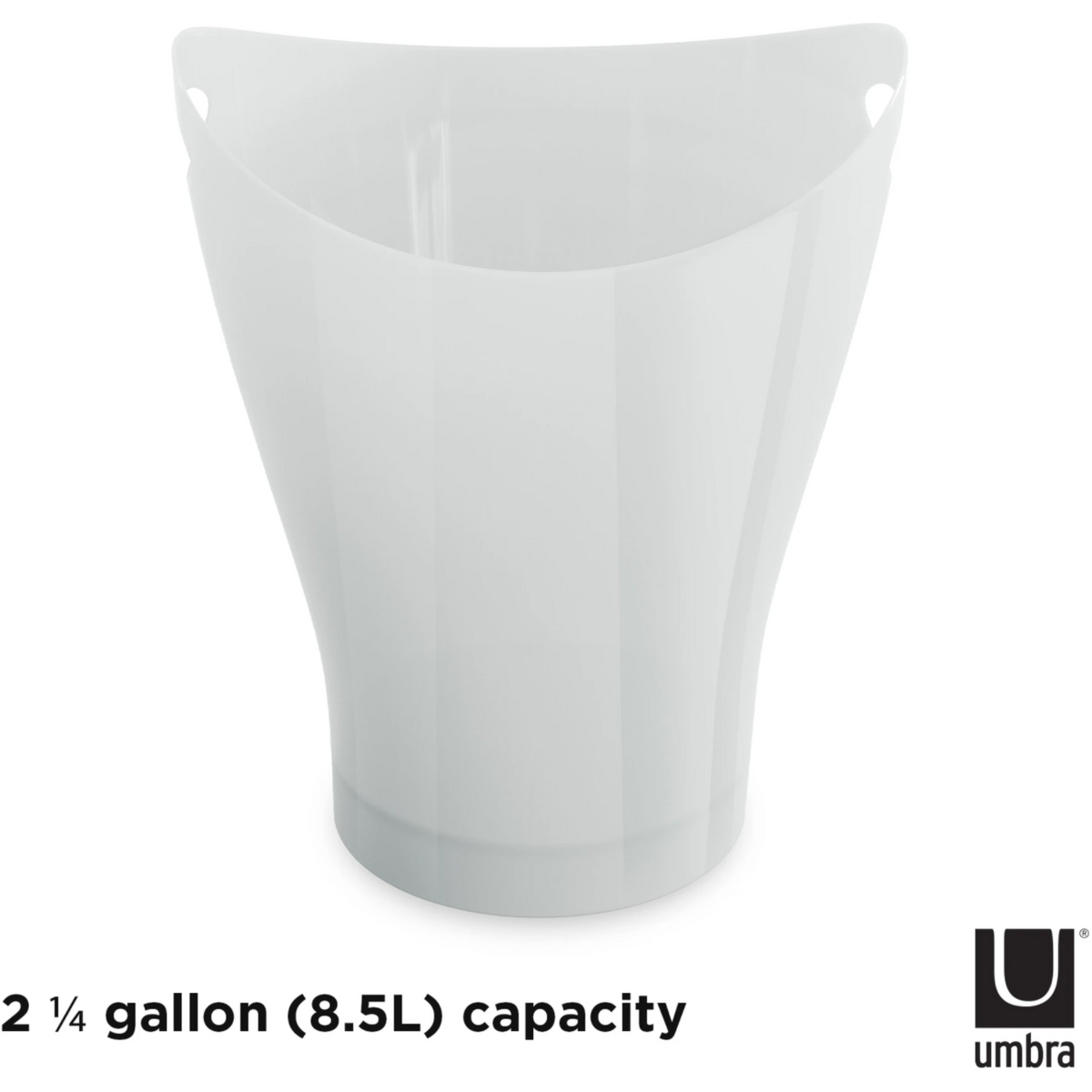 Bote de Basura GARBINO 9L Blanco Metálico