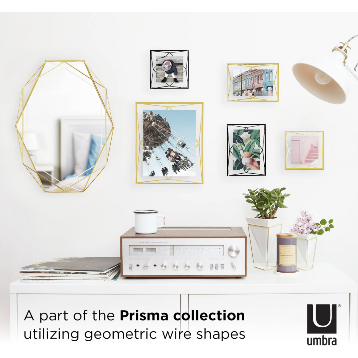 PRISMA GALLERY LATÓN MATE 55,88 cm x 45,72 cm x 9,22 cm