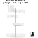 PIROUETTE ORGANIZADOR ACRÍLICO TRANSPARENTE Y NÍQUEL
