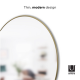 HUBBA METAL  MIRROR 24" BRASS