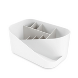 ORGANIZADOR DE COSMÉTICOS GLAM BLANCO Y GRIS