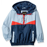 Chaqueta de lluvia Gris con Azul