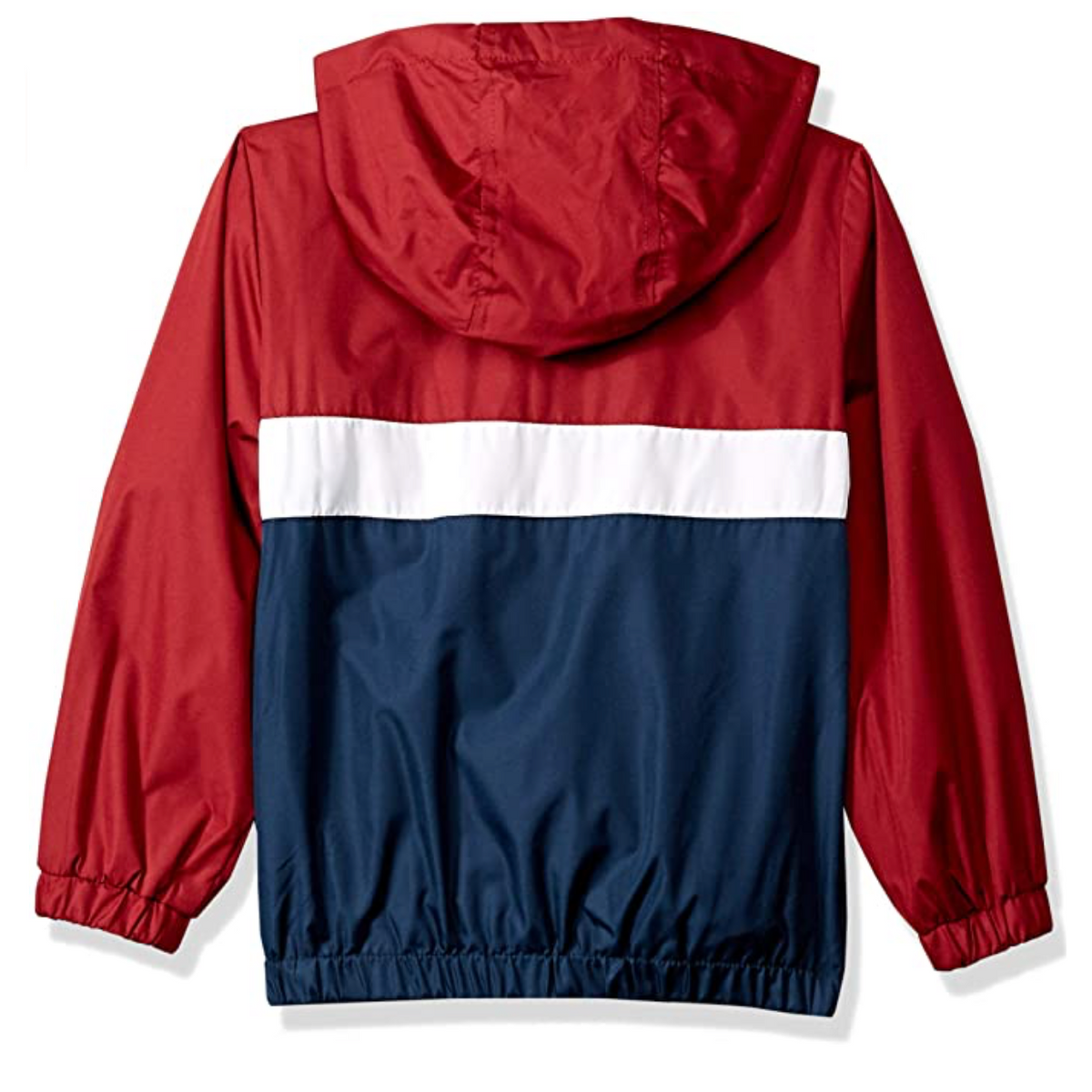 Chaqueta de lluvia Vino con azul