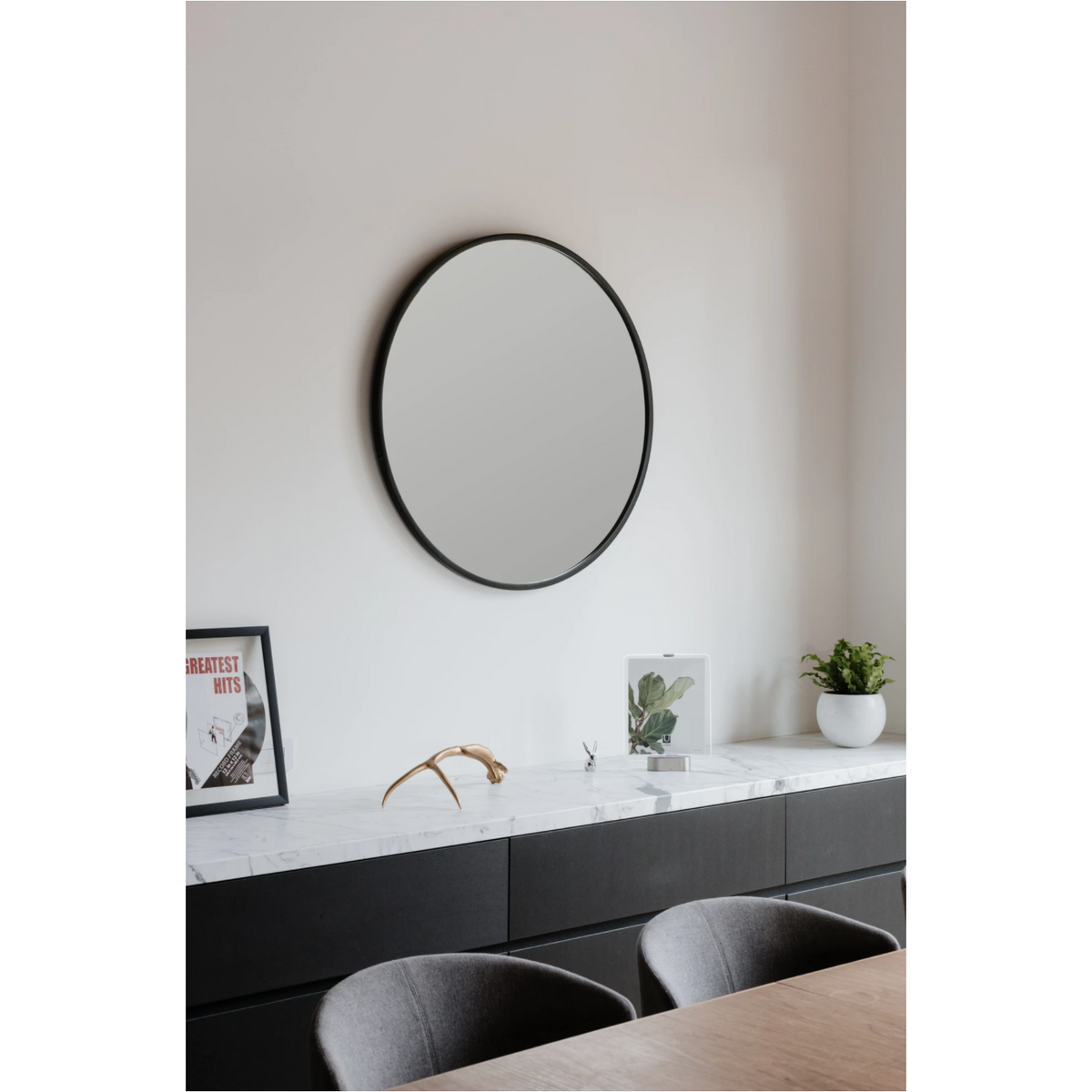 ESPEJO DE PARED HUB 37" NEGRO