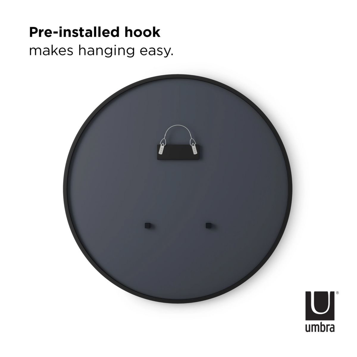 ESPEJO DE PARED HUB 37" NEGRO