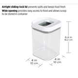 Contenedor Transparente de Almacenamiento 1.0-mm5-cuartos