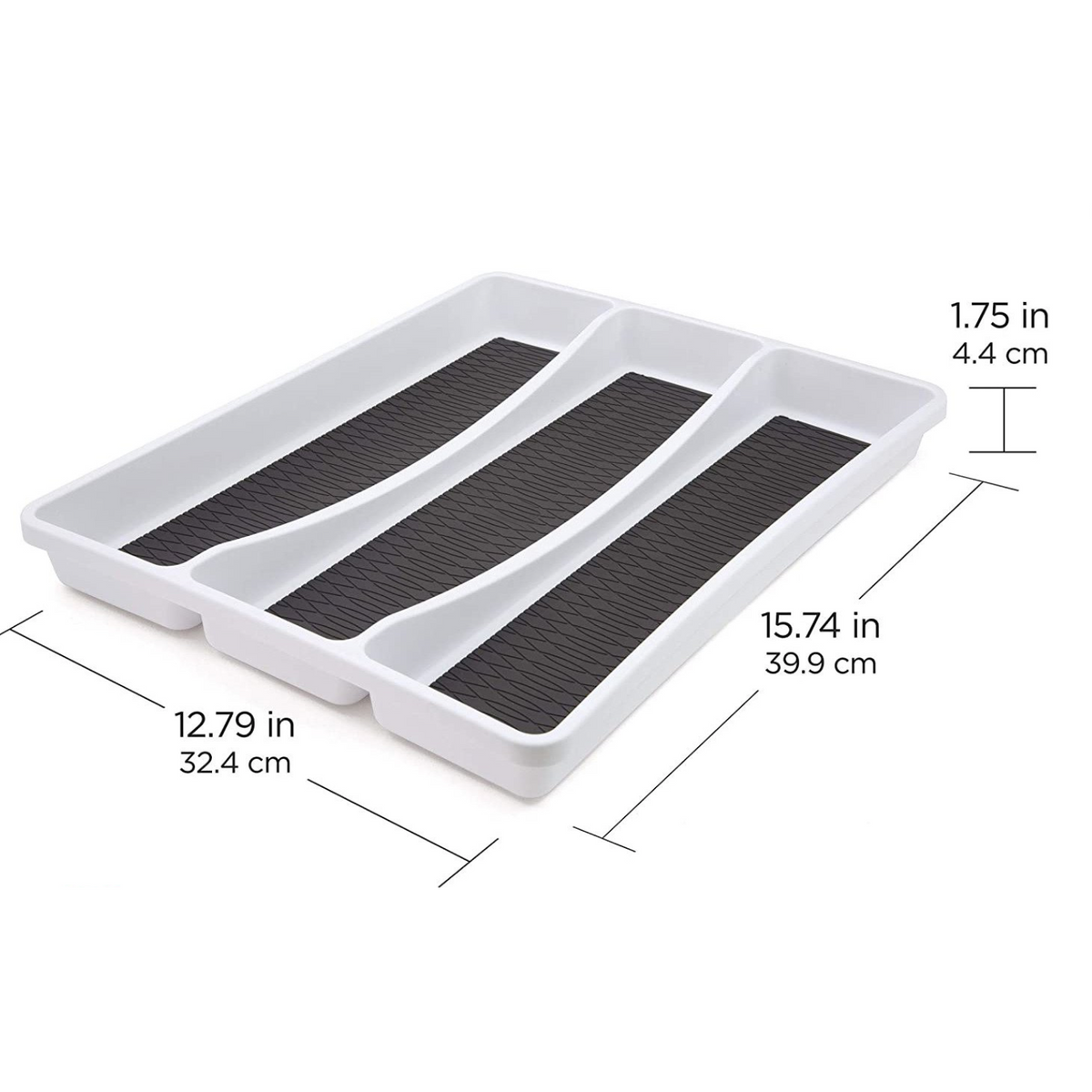 Drawer organizer with 3 compartments
