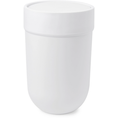 Touch Waste Can with White Lid