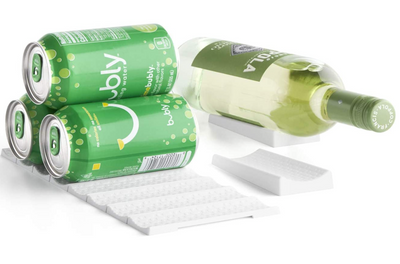 APILADORES DE LATAS Y BOTELLAS PARA FRIGORÍFICO, 16 PIEZAS
