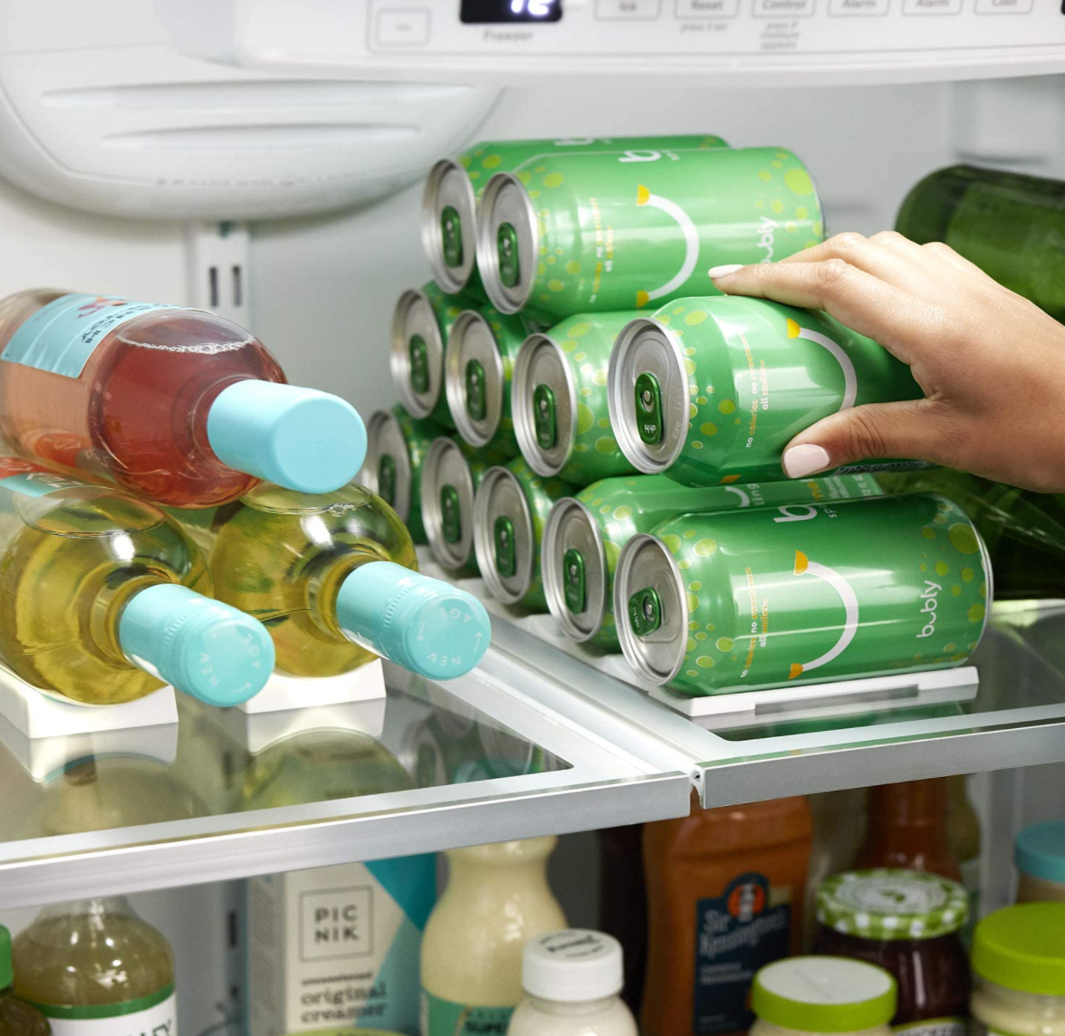 FRIDGE VIEW CAN & BOTTLE STACKERS  16 PIECE