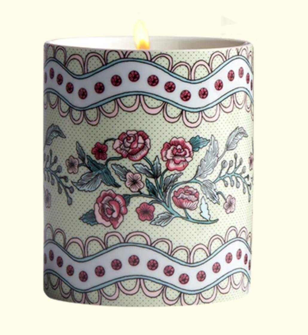 La Roseraie large Ceramic Jar Candle