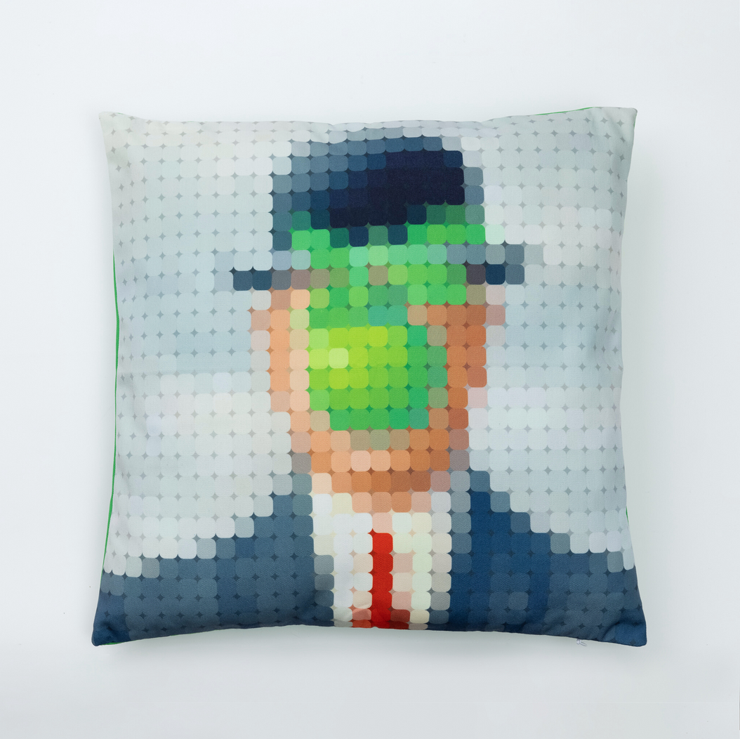 Cojín - Arte Pixelado René Magritte