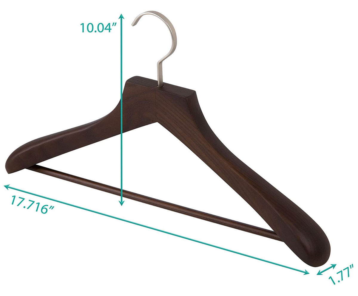 Traje de lujo con barra para pantalón acanalada Juego de 4 café