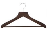 Traje de lujo con barra para pantalón acanalada Juego de 4 café