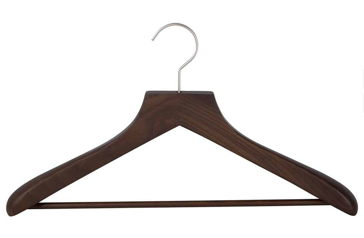 Traje de lujo con barra para pantalón acanalada Juego de 4 café