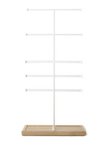 TRIGEM 5 JEWELRY STAND WHITE/NATURAL