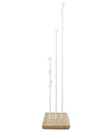TRIGEM 5 JEWELRY STAND WHITE/NATURAL