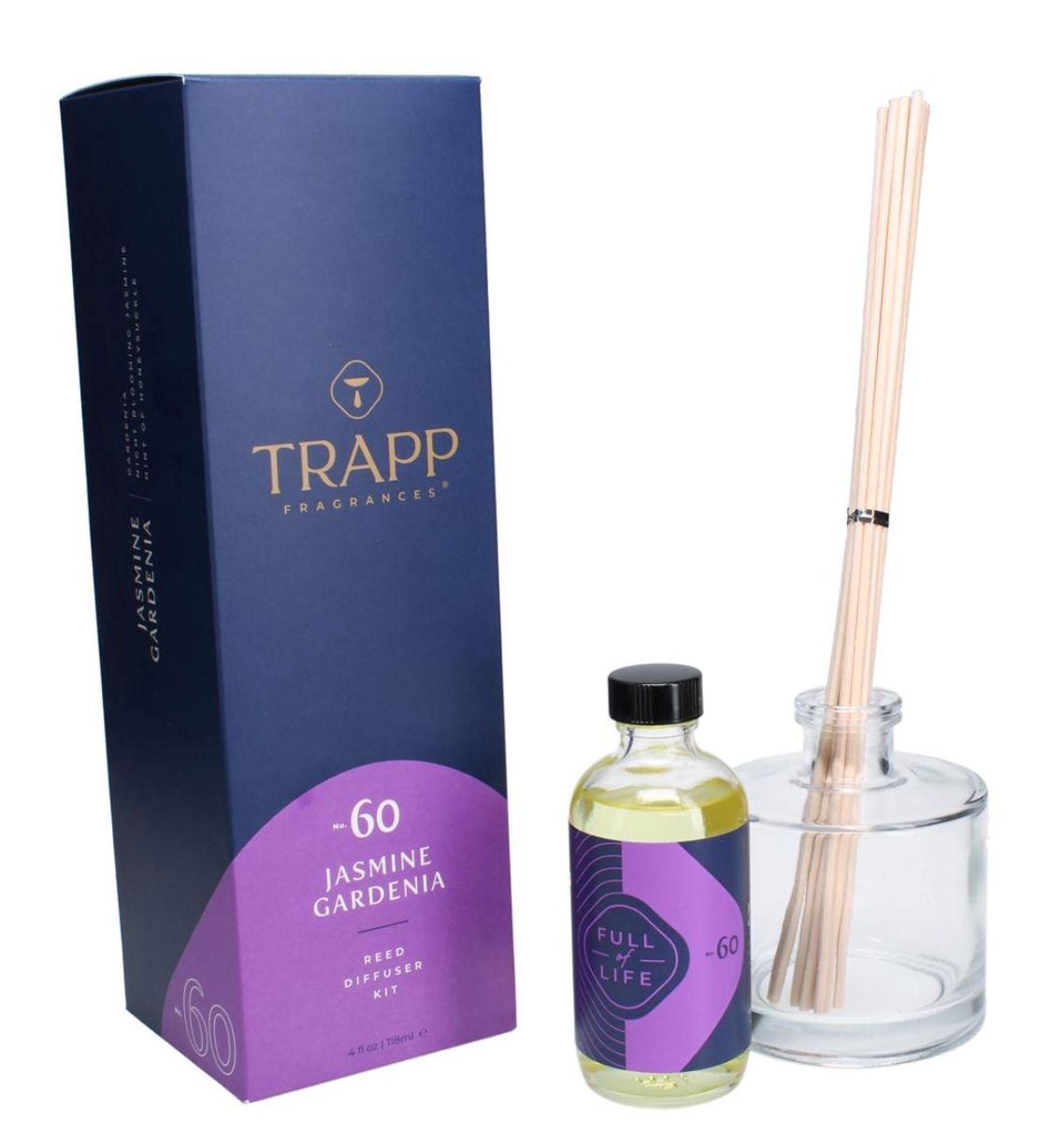 No. 60 Jasmine Gardenia 4 oz. Reed Diffuser Kit