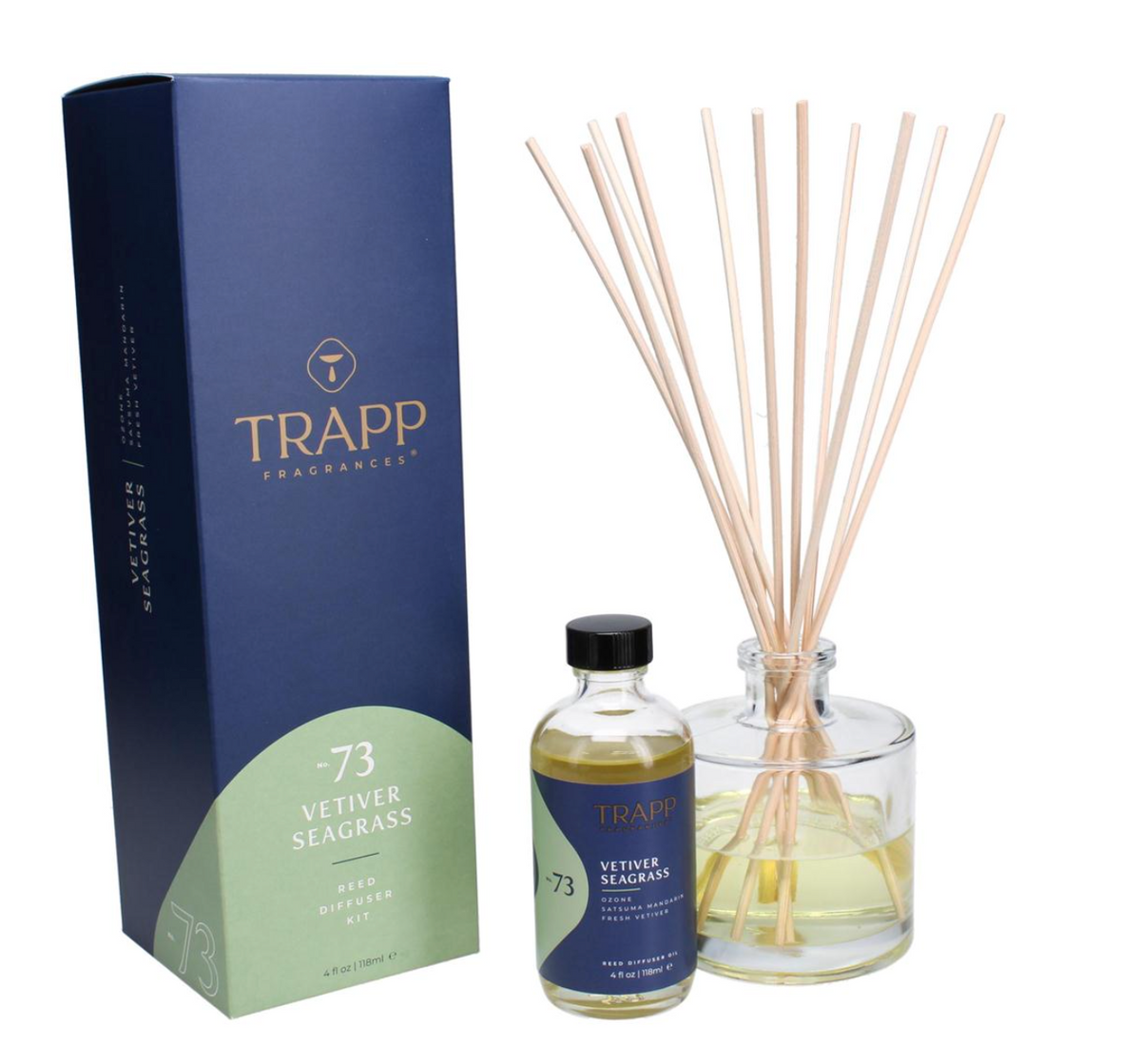 Kit difusor de varitas N.º 73 Vetiver y hierba marina de 118 ml