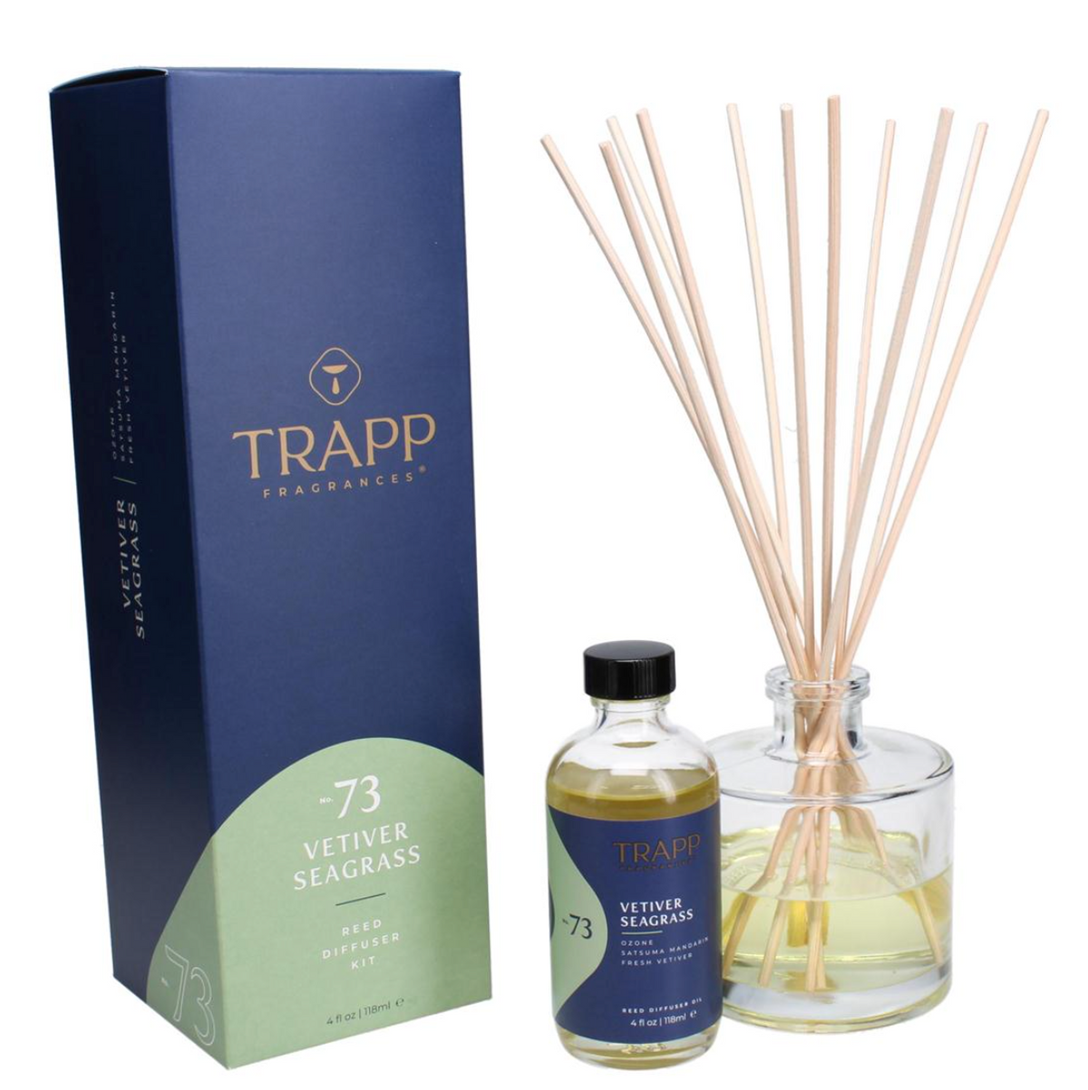 Kit difusor de varitas N.º 73 Vetiver y hierba marina de 118 ml