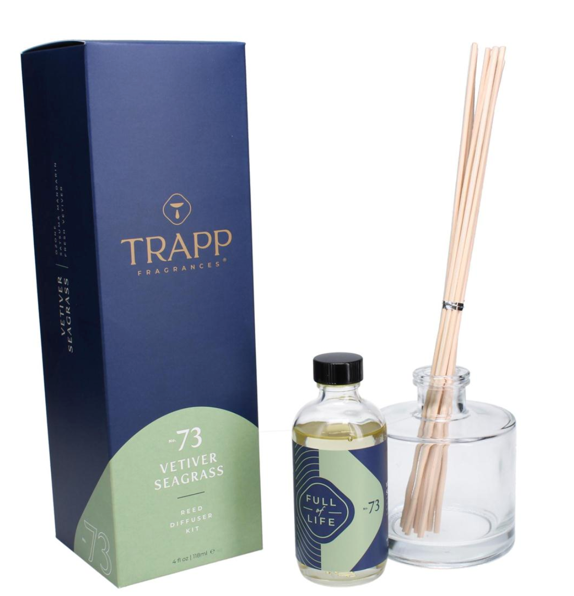 Kit difusor de varitas N.º 73 Vetiver y hierba marina de 118 ml