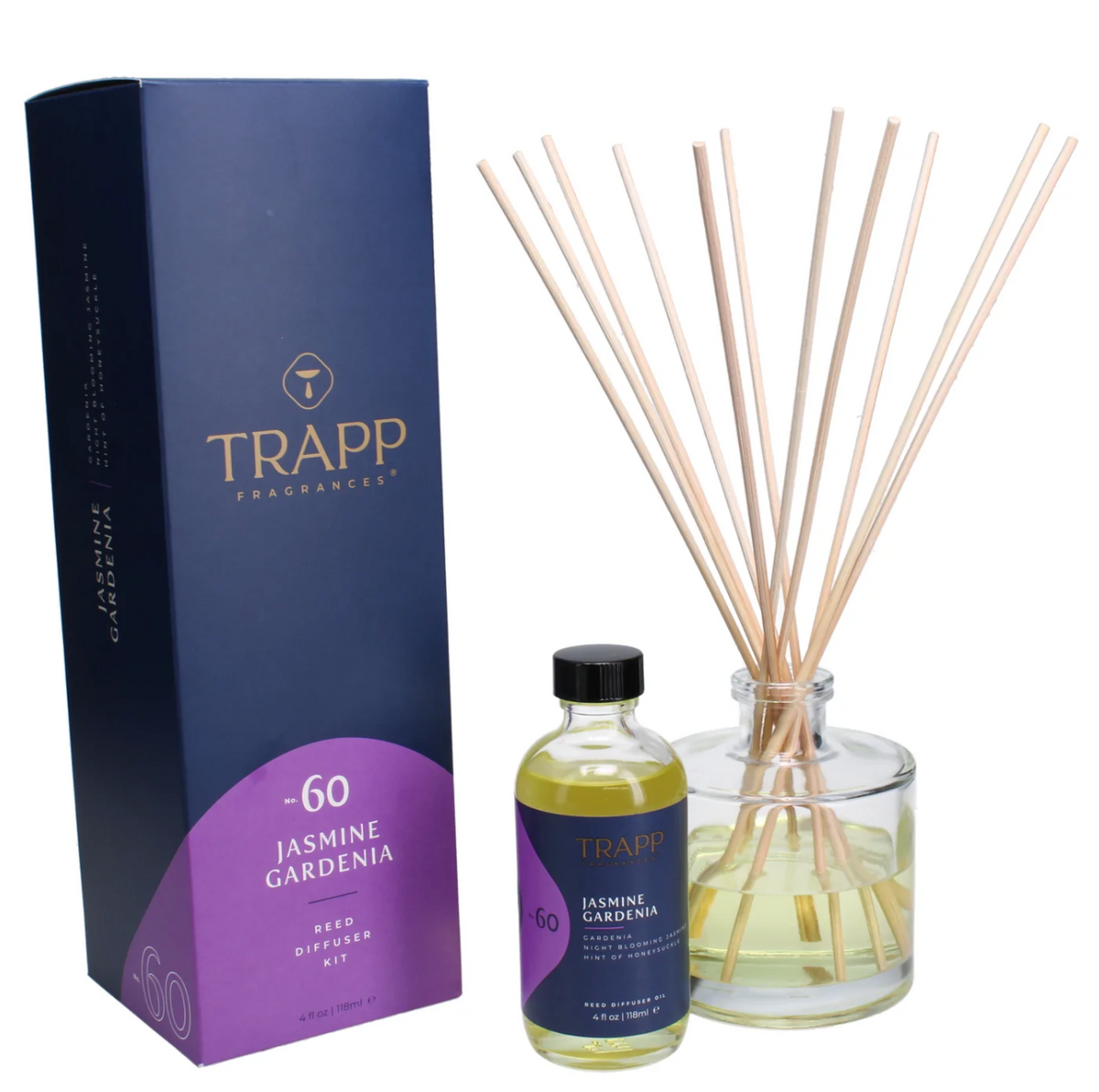No. 60 Jasmine Gardenia 4 oz. Reed Diffuser Kit