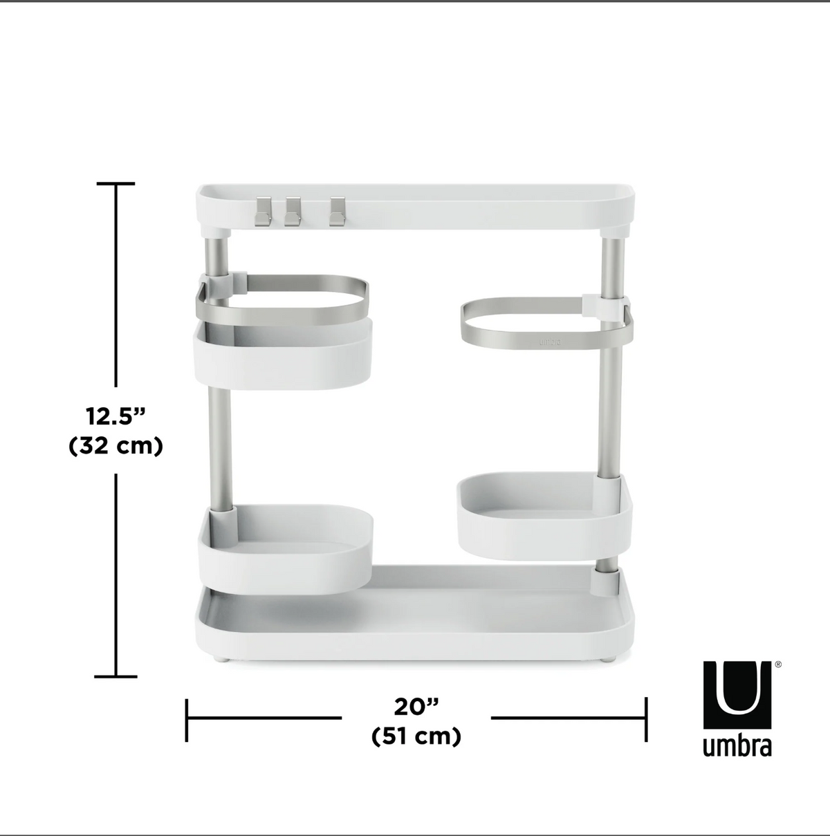 ORGANIZADOR MULTINIVEL HOLSTER BLANCO/NÍQUEL
